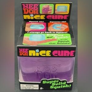 NeeDoh Nice Cube Super Solid Squish - Purple💜✨